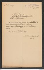 k.k. naturhistorisches Hofmuseum, Intendanzakten 1885-1896 (Hauer), Aktenzahl Z.519/1892, Seite 1